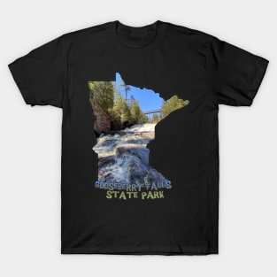 Minnesota State Outline (Gooseberry Falls State Park) T-Shirt